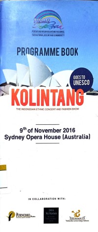 Image of Programme book Kolintang goes to UNESCO : the Indonesian ethnic concert and fashion show