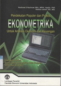 Image of Ekonometrika : untuk analisis ekonomi dan keuangan