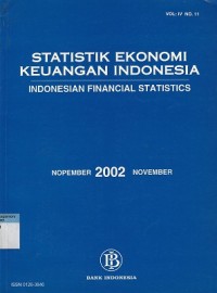 Image of Statistik ekonomi keuangan Indonesia = Indonesian financial statistics : November 2002