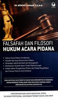 Image of Falsafah dan filosofi hukum acara pidana