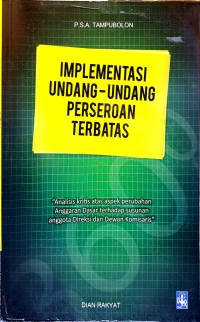 Image of Implementasi undang-undang perseroan terbatas