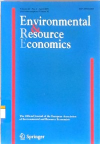 Image of Environmental and natural resource economics : the official journal of the European Association of Environmemtal and Resource Economists