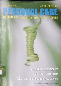 Image of Personal Care : Ingredients, formulation, manufacture Vol 8 Issue 5 November 2007