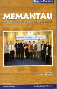 Image of Memantau : hasil pemantauan pemilu di Thailand oleh delegasi Indonesia